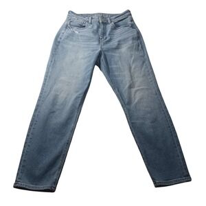 American‎ Eagle Mom Jeans Womens High Rise Distressed Denim Size 4 Short